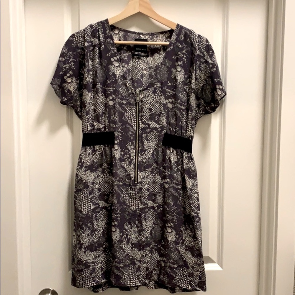 Dolce Vita Snake Print Silk Dress - M